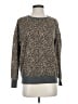 Splendid Animal Print Brown Pullover Sweater Size S - photo 1