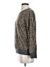 Splendid Animal Print Brown Pullover Sweater Size S - photo 5
