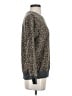 Splendid Animal Print Brown Pullover Sweater Size S - photo 4