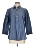 Van Heusen Blue 3/4 Sleeve Button-Down Shirt Size L - photo 1