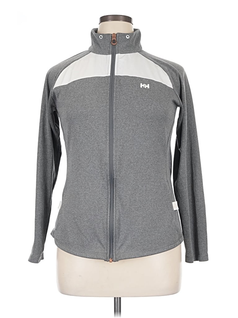 Pre-owned Helly Hansen Track Jacket In Gray