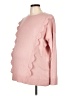 Seraphine Pink Pullover Sweater Size Lg Maternity - photo 1