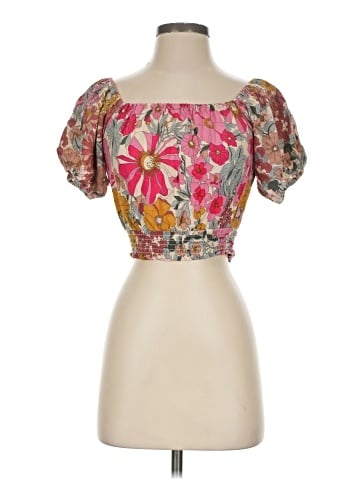 Petal and Pup Short Sleeve Blouse (view 1)