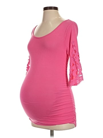 Pink Blush 3/4 Sleeve T-Shirt (view 1)