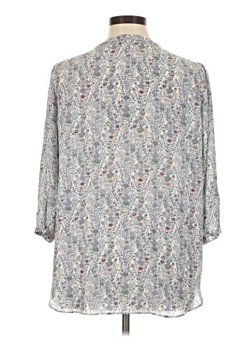Rose + Olive 3/4 Sleeve Blouse (view 2)