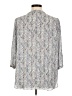 Rose + Olive 100% Polyester Gray 3/4 Sleeve Blouse Size 1X - photo 2