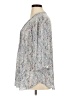 Rose + Olive 100% Polyester Gray 3/4 Sleeve Blouse Size 1X - photo 5