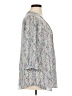 Rose + Olive 100% Polyester Gray 3/4 Sleeve Blouse Size 1X - photo 4