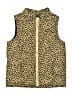 Gymboree 100% Polyester Animal Print Gold Vest Size 10 - 12 - photo 1