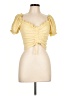 Blāshe Yellow Short Sleeve Top Size L - photo 1