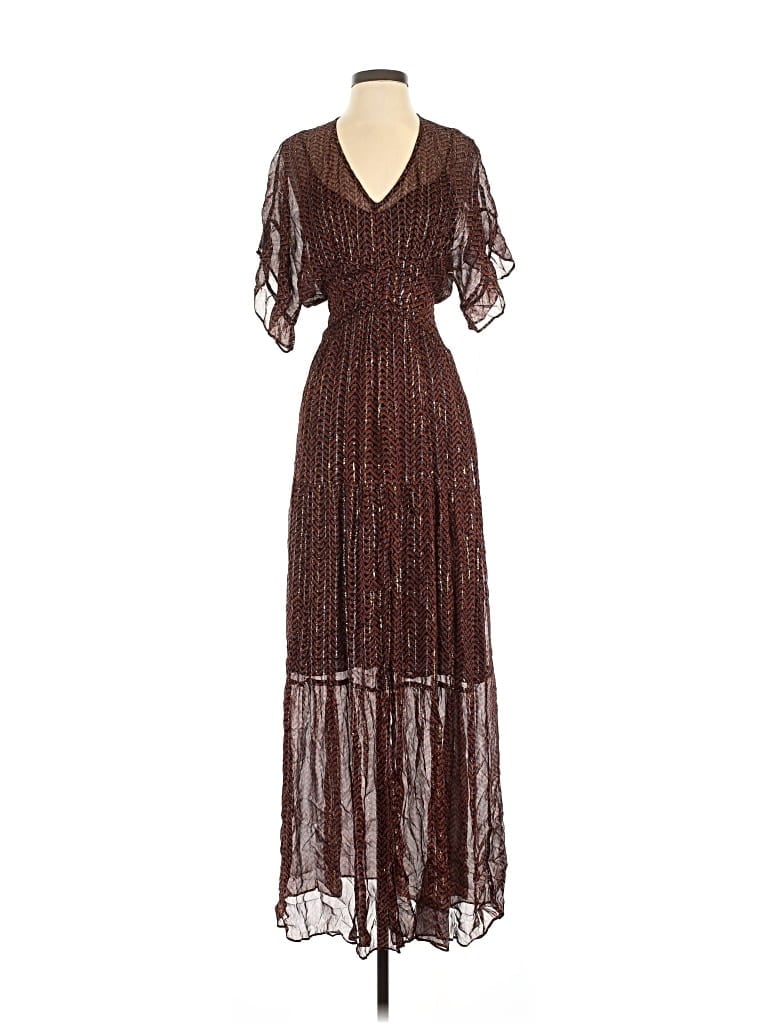 Pre-owned Ba&sh Cocktail Dress In Brown