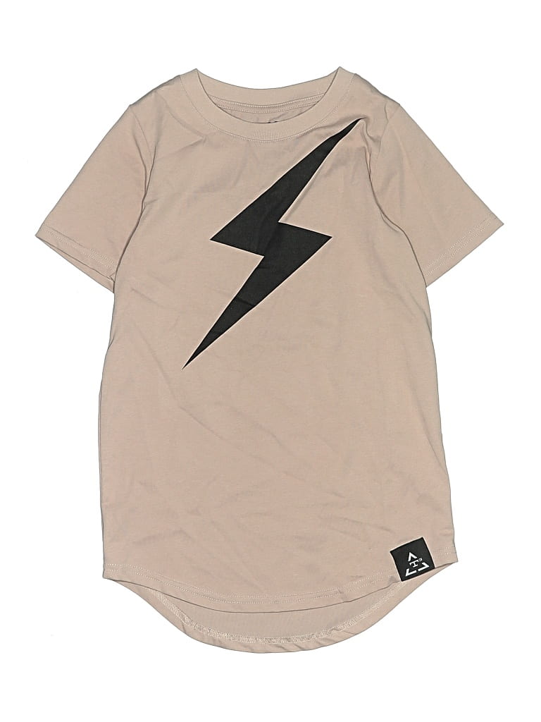 Pre-owned Assorted Brands Kids' Short Sleeve Top Tan Tops