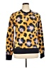 Kenzo 100% Cotton Animal Print Gold Pullover Sweater Size XL - photo 1