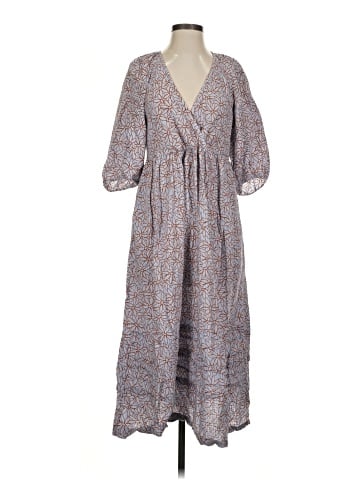 Madewell Marianna Puff-Sleeve Midi Dress in Dream-On Daisies (view 1)