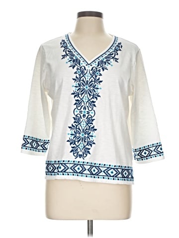 Alfred Dunner 3/4 Sleeve Top (view 1)