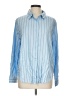 Active USA Stripes Blue Long Sleeve Button-Down Shirt Size L - photo 1