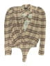 AFRM Plaid Tan Long Sleeve Blouse Size XS - photo 1
