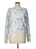 LoveShackFancy 100% Cotton Tie-dye Blue Pullover Sweater Size L - photo 1