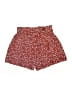 Shein Floral Red Shorts Size 7 - photo 1