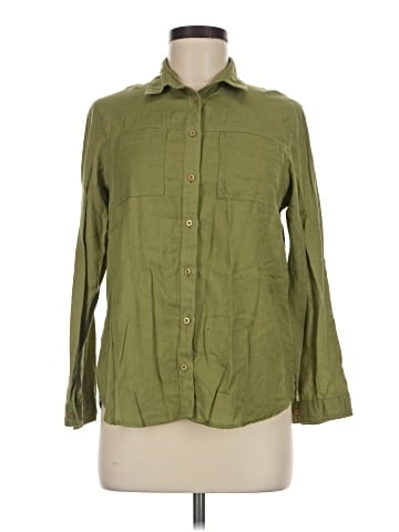 Topshop Long Sleeve Button-Down Shirt (view 1)