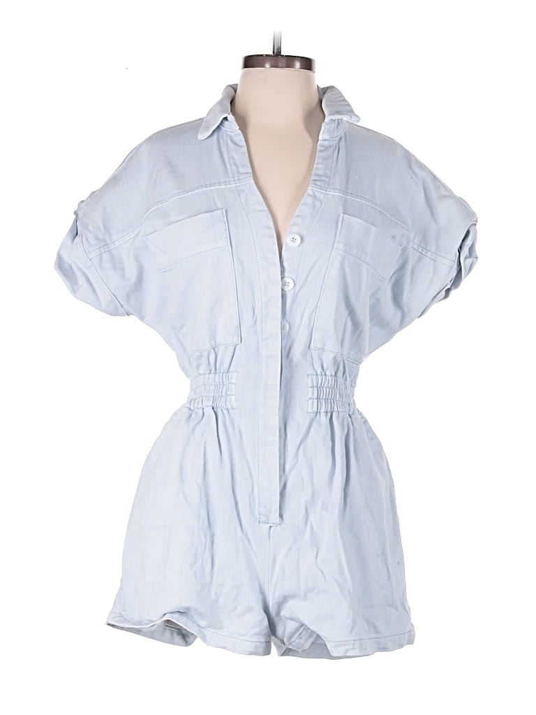Pre-owned Miou Muse Romper In Blue