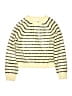 Zara Stripes Yellow Ivory Pullover Sweater Size 13 - 14 - photo 1