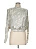 ASTR The Label 100% Polyester Silver Long Sleeve Blouse Size L - photo 1