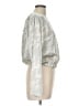 ASTR The Label 100% Polyester Silver Long Sleeve Blouse Size L - photo 4
