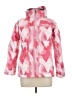 Columbia 100% Polyester Print White Pink Snow Jacket Size 14 - photo 1