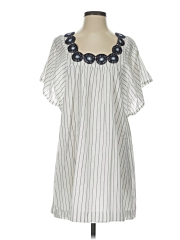Madewell Embroidered Butterfly Dress in Stripe (view 1)