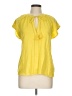Boden Yellow Short Sleeve Blouse Size 10 - photo 1