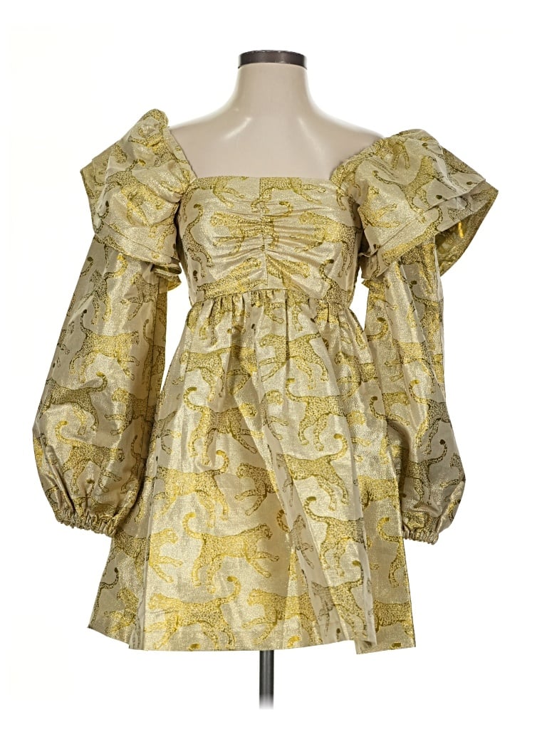 Emily Mccarthy Cocktail Dress In Yellow