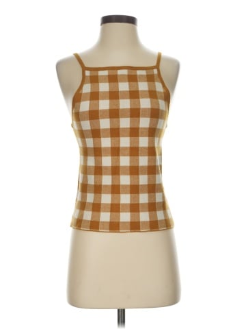 Madewell Gingham Apron Sweater Tank (view 1)