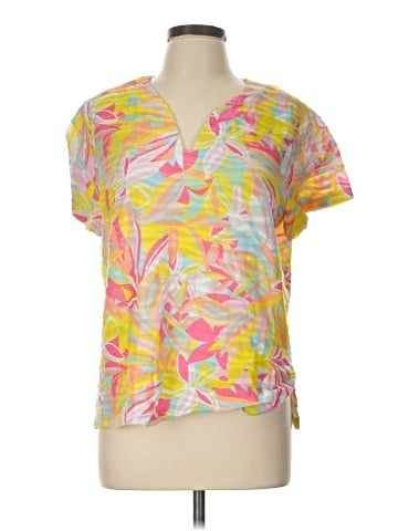 Caribbean Joe Short Sleeve Blouse (view 1)