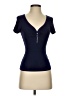 Unbranded Blue Short Sleeve Henley Size XS - photo 1