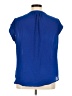 Liz Claiborne 100% Polyester Blue Short Sleeve Blouse Size XL - photo 2