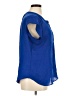 Liz Claiborne 100% Polyester Blue Short Sleeve Blouse Size XL - photo 4