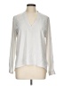 Zara Basic 100% Polyester Silver Long Sleeve Blouse Size L - photo 1