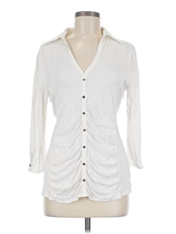 White House Black Market 3/4 Sleeve Blouse (view 1)