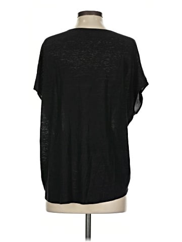 Vince. Short Sleeve Silk Top (view 2)