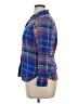J.Crew 100% Cotton Plaid Blue Long Sleeve Button-Down Shirt Size 14 - photo 5