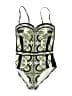 Tory Burch Paisley Green One Piece Swimsuit Size S - photo 1