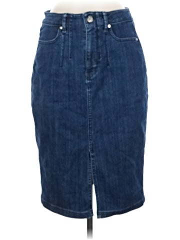 White House Black Market Denim Skirt (view 1)