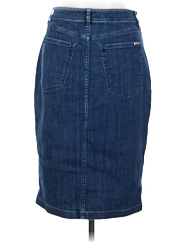 White House Black Market Denim Skirt (view 2)