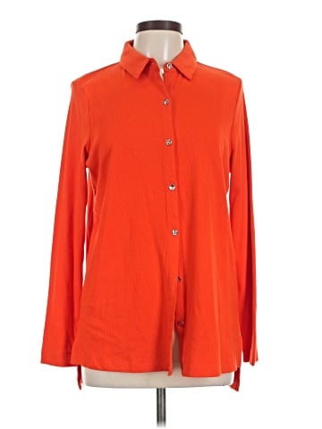 H By Halston Long Sleeve Button-Down Shirt (view 1)