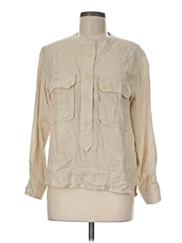Isabel Marant Long Sleeve Silk Top (view 1)