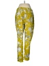Elevenses Floral Yellow Casual Pants Size 8 - photo 2