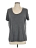 Cos 100% Silk Gray Short Sleeve Top Size L - photo 1
