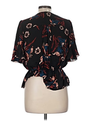 Joie Short Sleeve Silk Top (view 2)