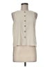Assorted Brands Ivory Sleeveless Button-Down Shirt Size M - photo 1